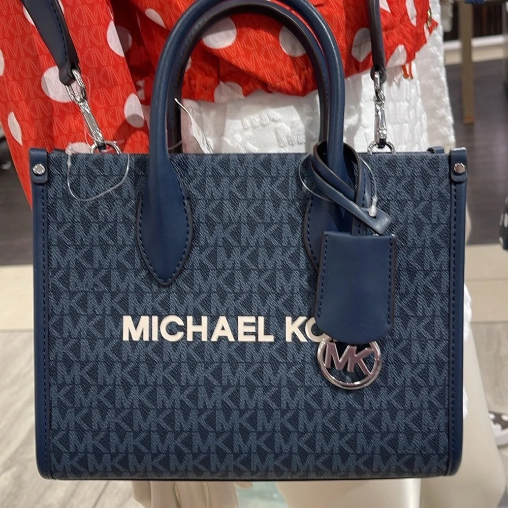 Michael Kors Mirella Small Signature Logo Crossbody Bag Admiral  NWT